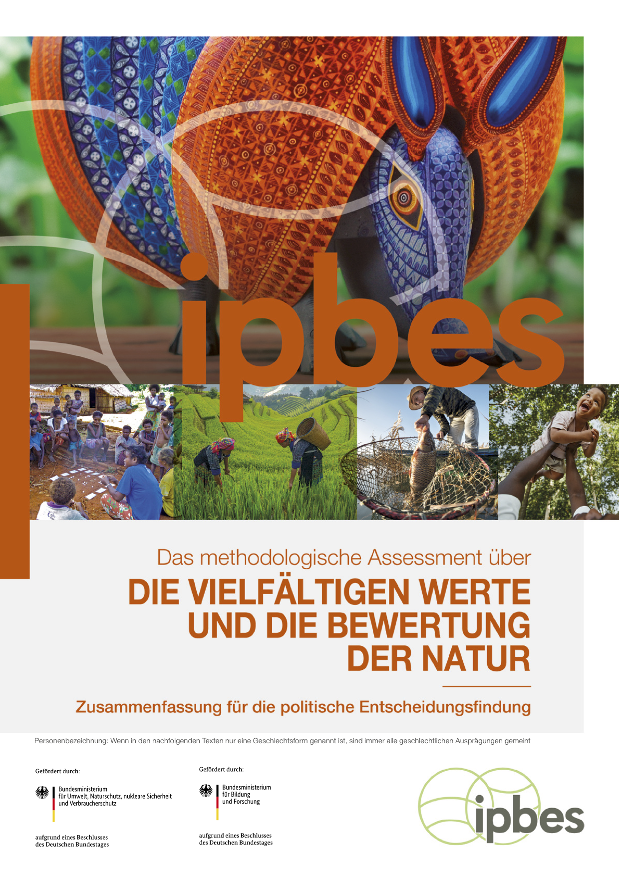Zusammenfassung für die politische Entscheidungsfindung des methodologischen Assessments der vielfältigen Werte und der Bewertungen der Natur der Zwischenstaatlichen Plattform für Biodiversität und Ökosystemleistungen