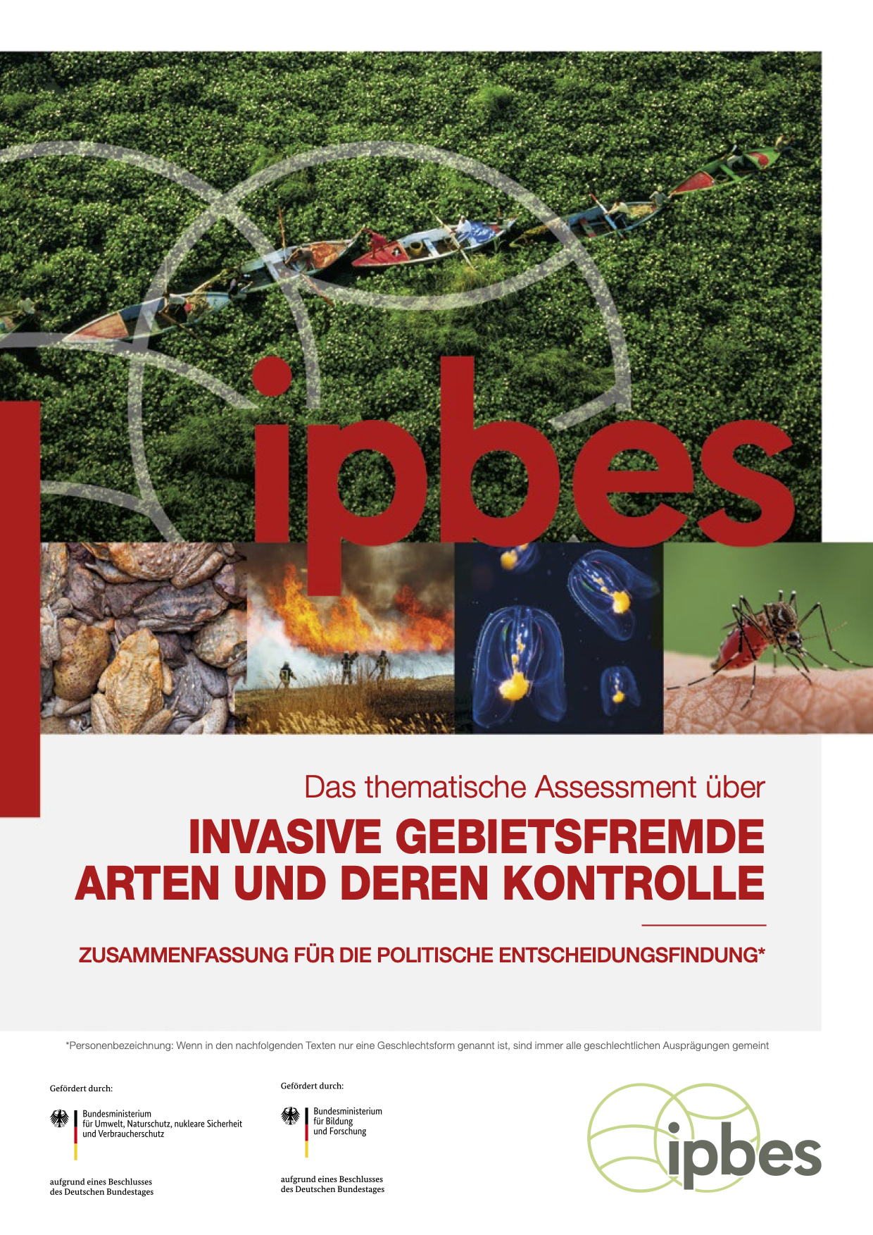 Zusammenfassung für die politische Entscheidungsfindung des Thematischen Assessments über invasive gebietsfremde Arten und deren Kontrolle der Zwischenstaatlichen wissenschaftspolitischen Plattform für Biodiversität und Ökosystemleistungen