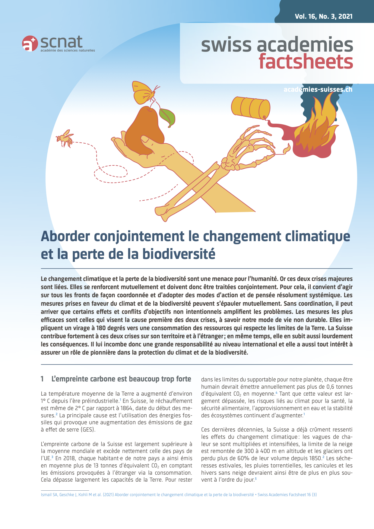 Aborder conjointement le changement climatique et la perte de la biodiversité
