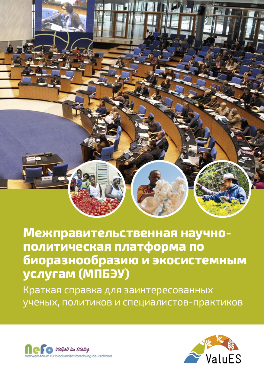 Межправительственная научно-политическая платформа по биоразнообразию и экосистемным услугам (МПБЭУ): Краткая справка для заинтересованных ученых, политиков и специалистов-практиков