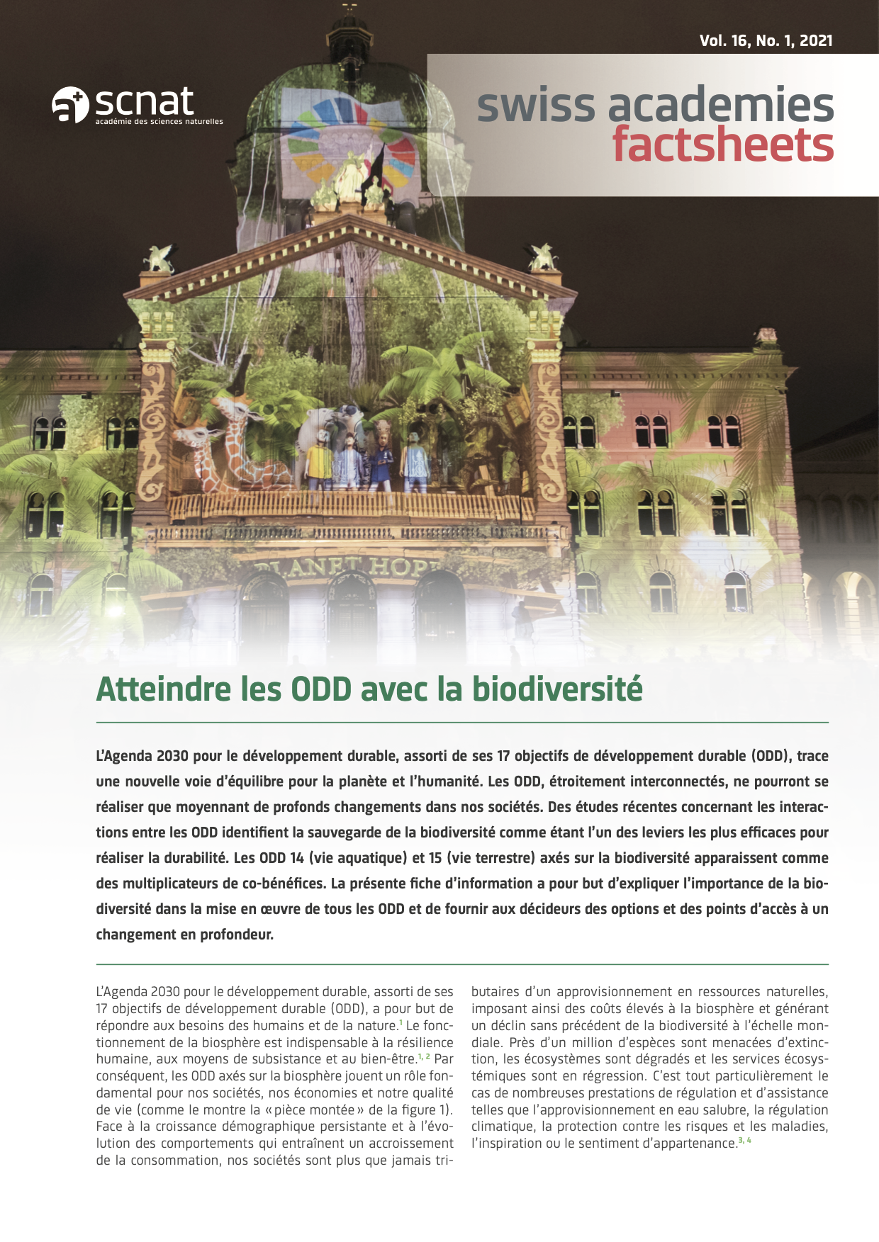 Atteindre les ODD avec la biodiversité